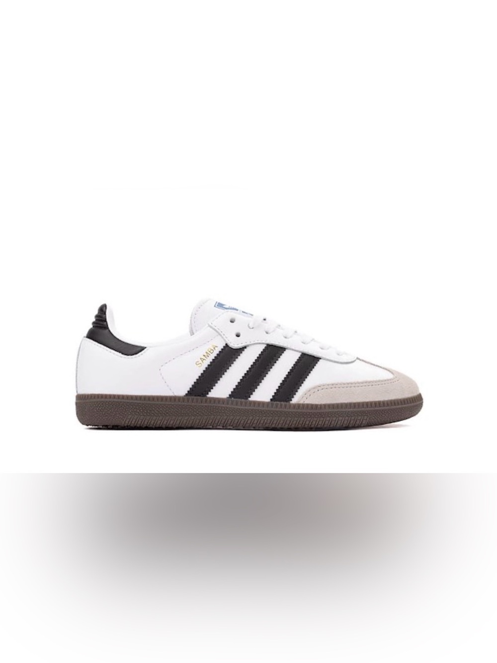 adidas Samba White Black Three-Stripes Sneakers
